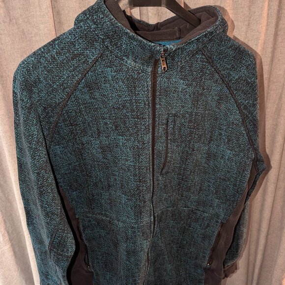 Lululemon Best Coast Hoodie - Trek Texture Blue Depth Black / Black - Sz XL - Picture 1 of 4
